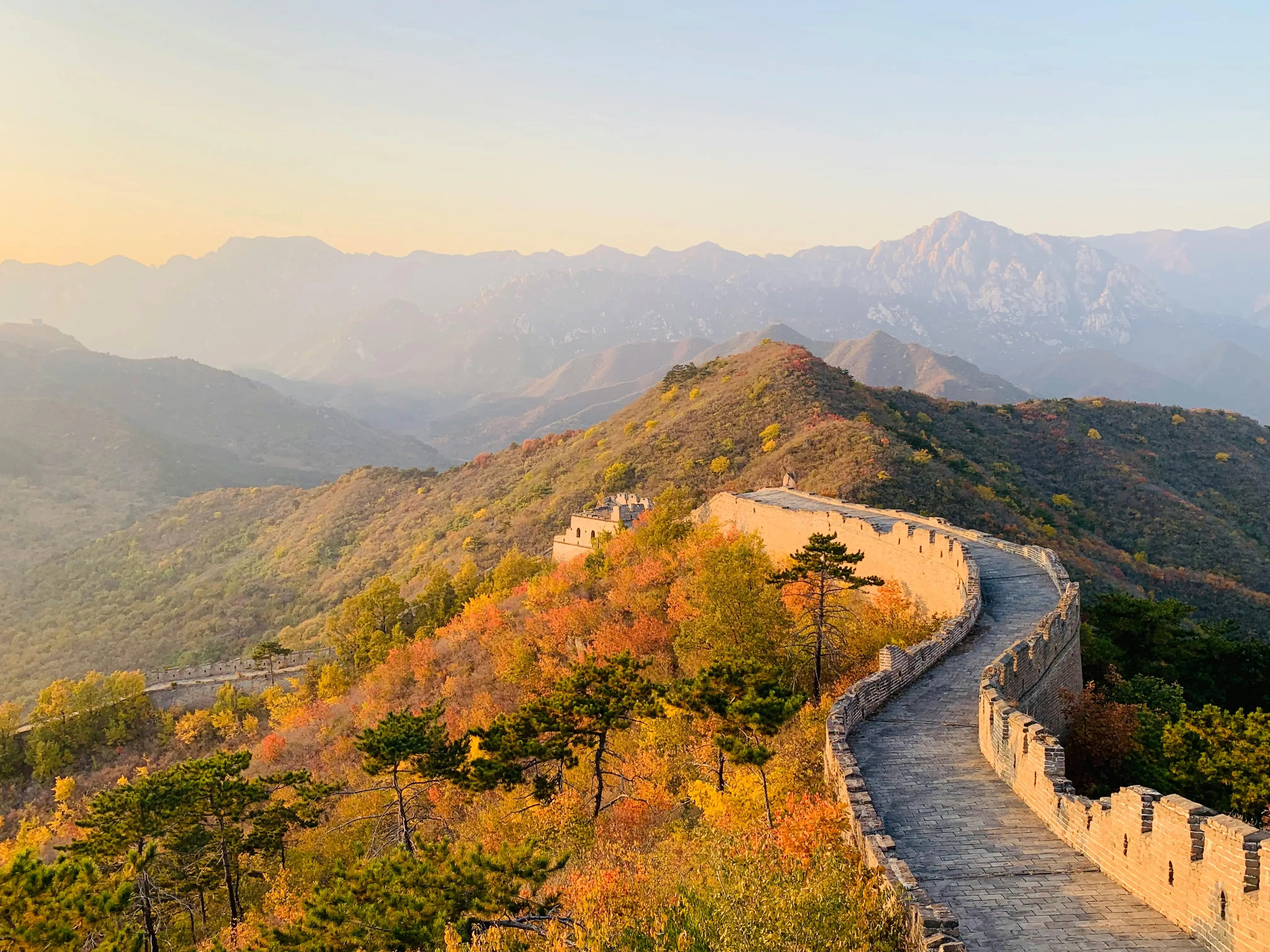 This is the incredible structure of the Great Wall of China.