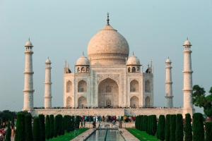 The outstanding creation known as the Taj Mahal.