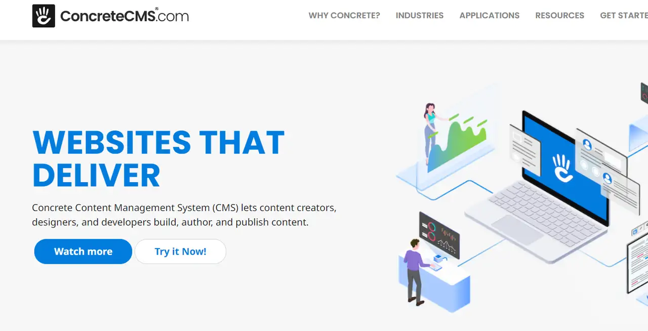 This is content from Concrete CMS webpage