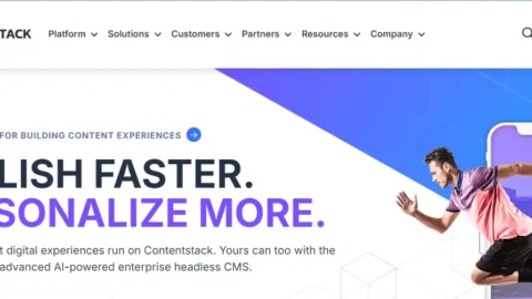 Content from Contentstack homepage