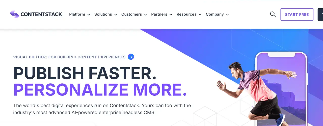 Content from Contentstack homepage