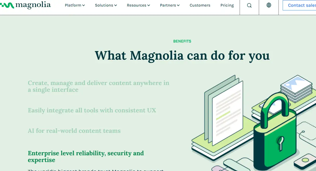 Content from Magnolia web page.