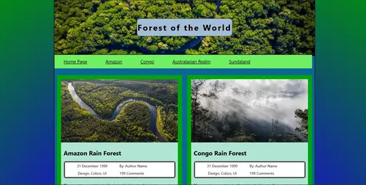 Screenshot of Forest of the World Project